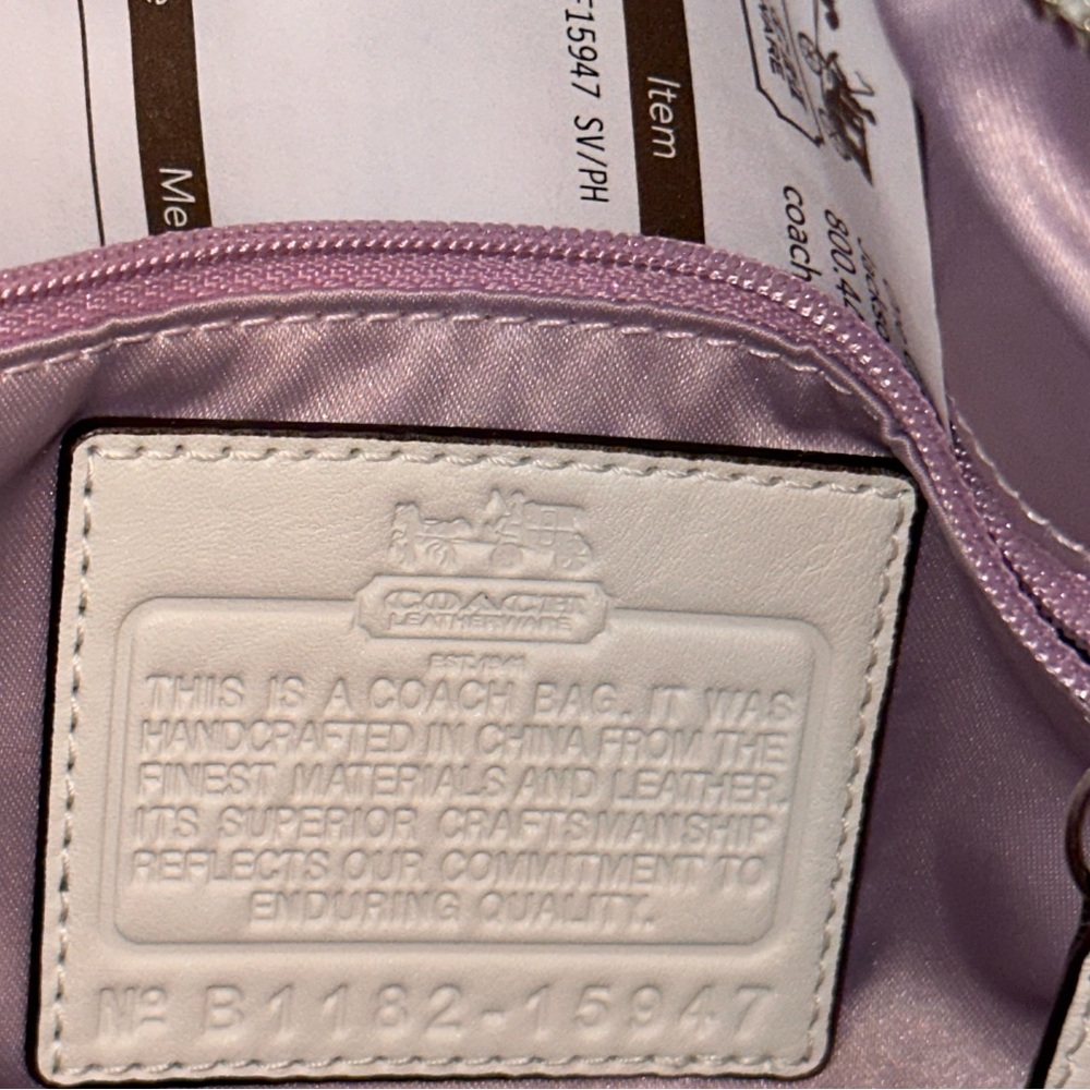 Coach Madison Sophia Gathered Parchment Leather & matching wallet Style 15947 - Picture 5 of 10